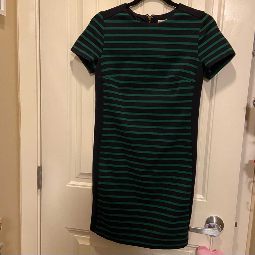 Michael Kors stripe green and blue dress